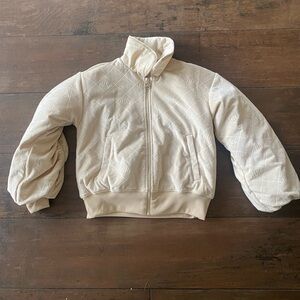 Cream Quilted Jacket